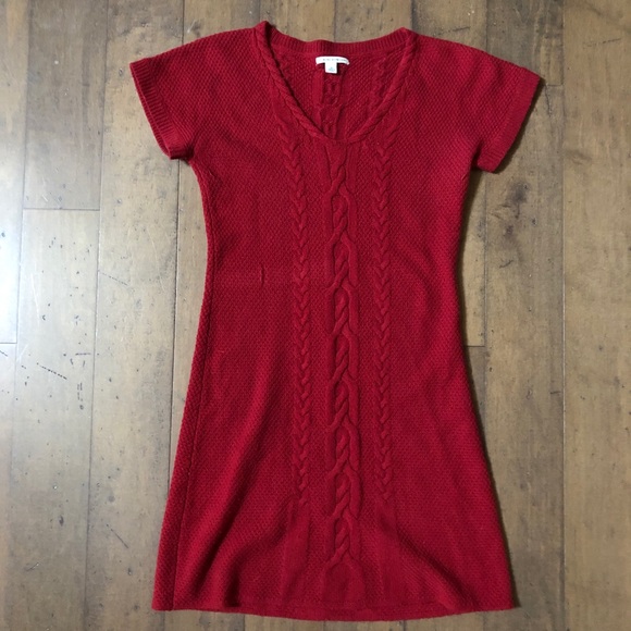 Banana Republic Wool Cable Knit Sweater Dress Med - Picture 3 of 3
